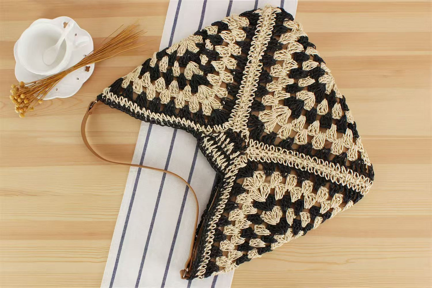Hand-crocheted Hobo Bag Stylish and Versatile