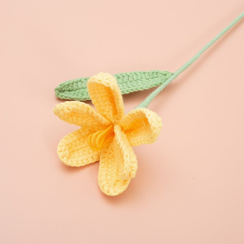 Exquisite Hand-Crocheted Tulip Flower