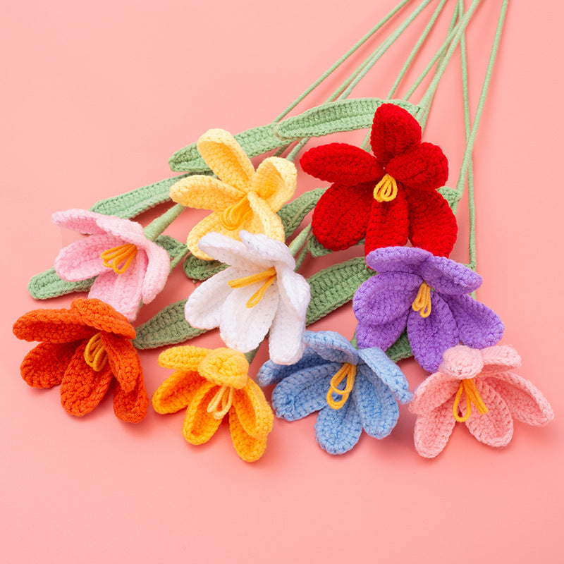 Exquisite Hand-Crocheted Tulip Flower