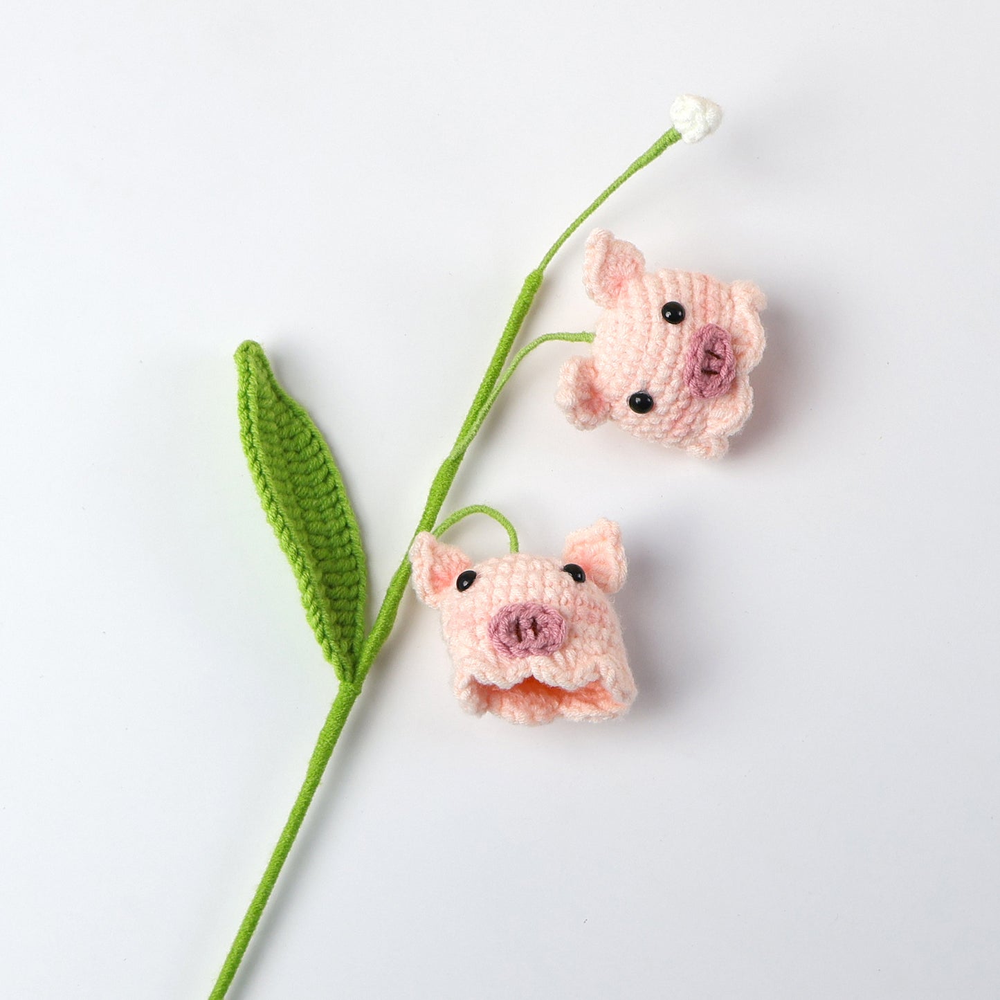 Adorabile bambola all'uncinetto a forma di fiore, carina, vivace e a tua scelta
