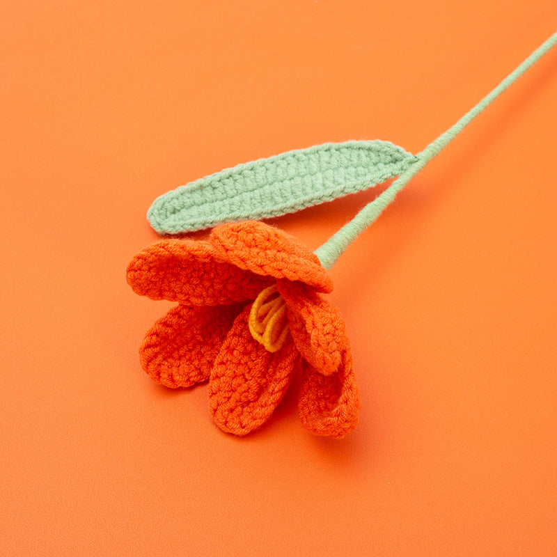 Exquisite Hand-Crocheted Tulip Flower