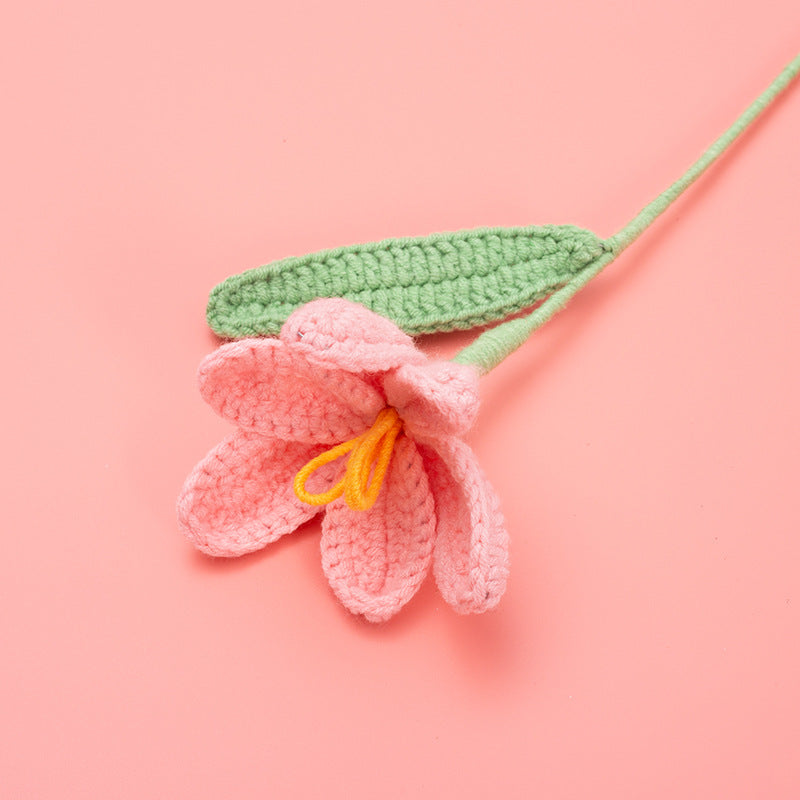Exquisite Hand-Crocheted Tulip Flower