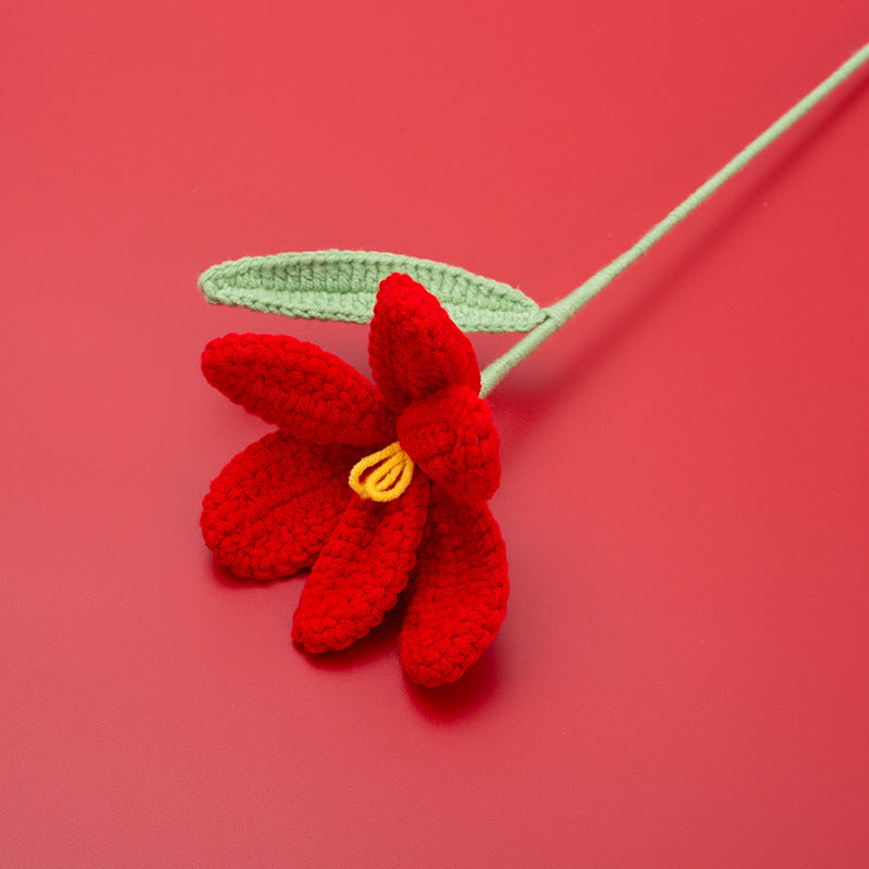 Exquisite Hand-Crocheted Tulip Flower