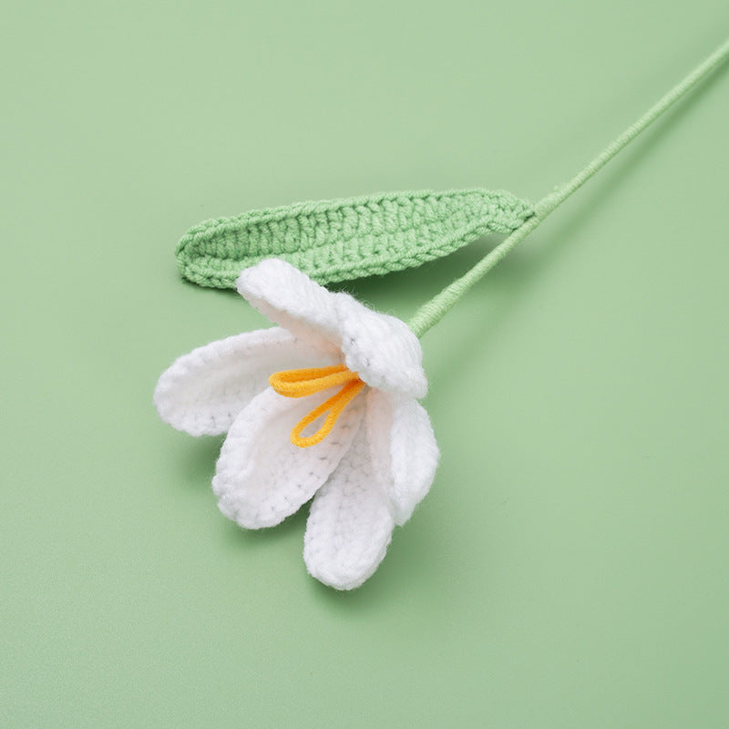 Exquisite Hand-Crocheted Tulip Flower