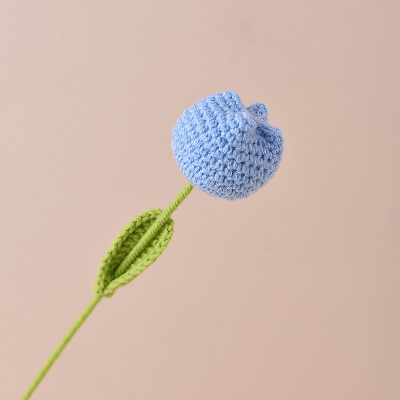 Hand-Crocheted Single Tulip Flower